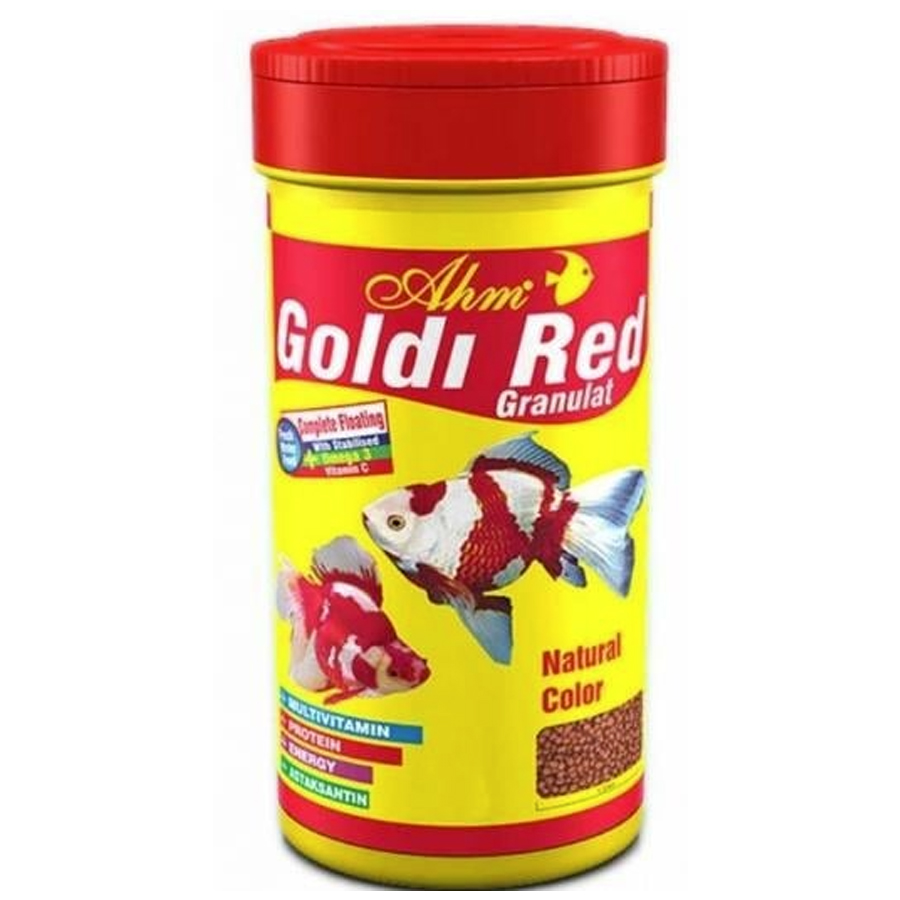 Ahm Goldi Red Granulat Balık Yemi 250ml