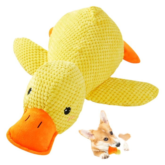 Teng Ördek Şeklinde Peluş Köpek Oyuncağı (Karışık Renklerde)