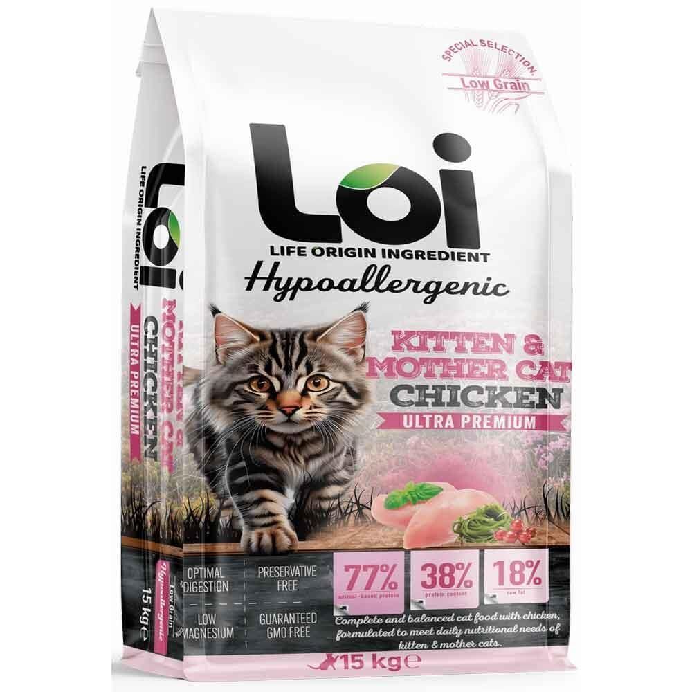 Loi Hipoalerjenik Tavuklu Yavru Kedi Maması 15 Kg
