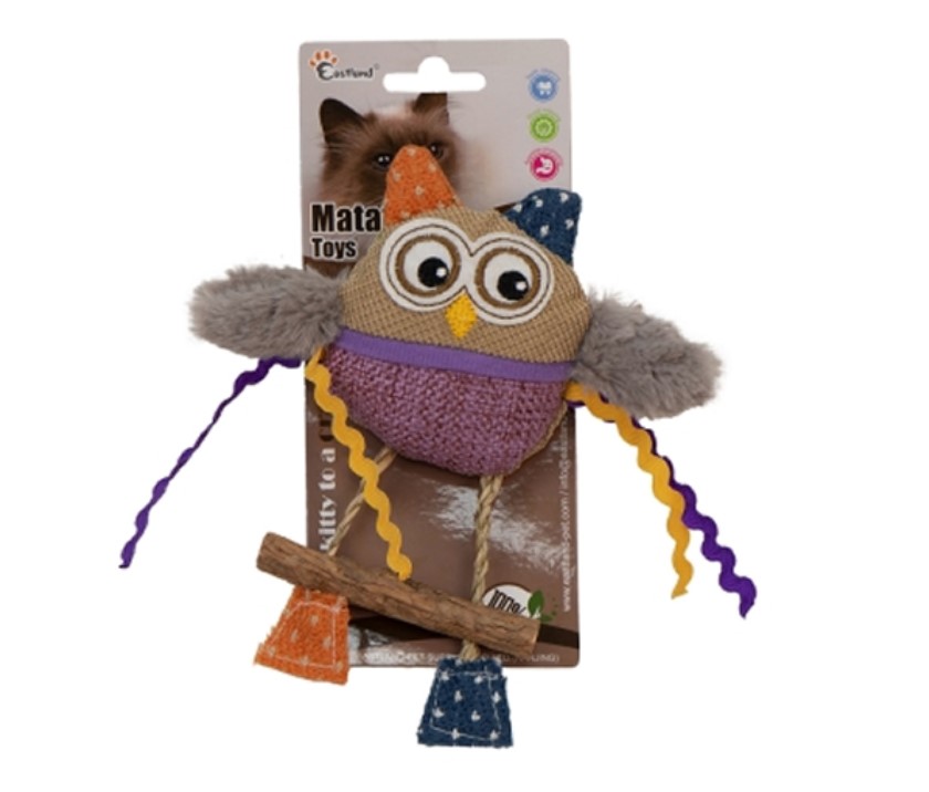 Eastland Catnipli Peluş Baykuş Kedi Oyuncağı 16cm