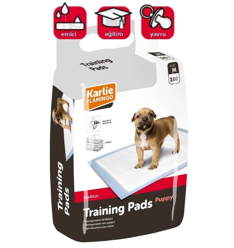 Karlie Yavru Köpekler İçin Çiş Eğitim Pedi 60x40Cm (10Adet) [M]