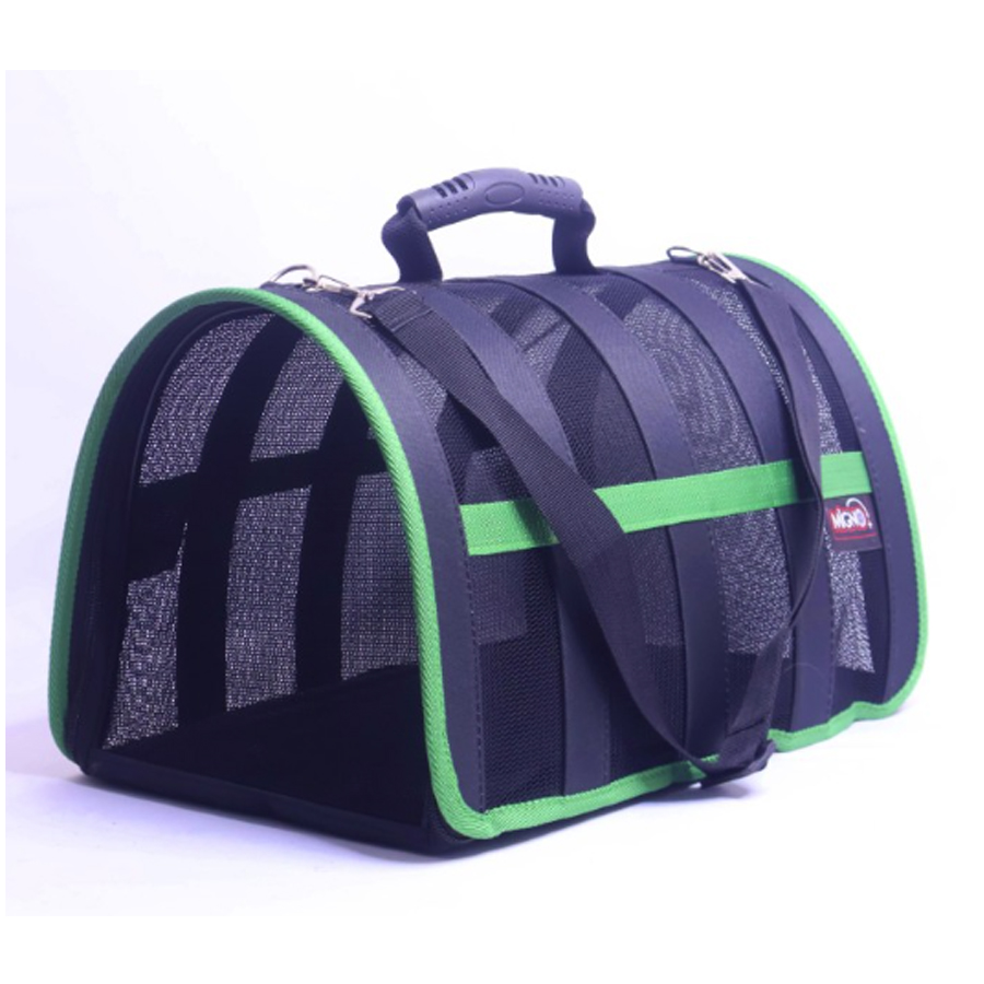 Migno Astra Fileli Model Kedi Köpek Taşıma Çantası Yeşil (40x30x23 cm) 