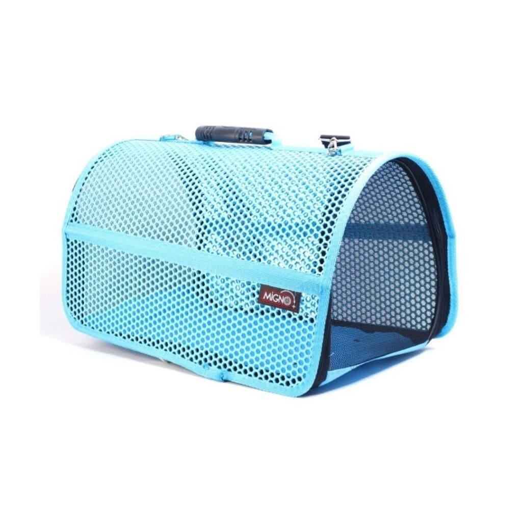 MİGNO FLYBAG Voyager Fileli Kedi Köpek Taşıma Çantası - Turkuaz