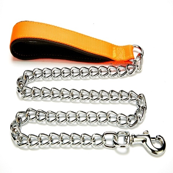 Doggie Comfort Dokuma Saplı Köpek Gezdirme Zincir Turuncu