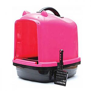 Kapalı Kedi Tuvalet Kabı Kulaklı