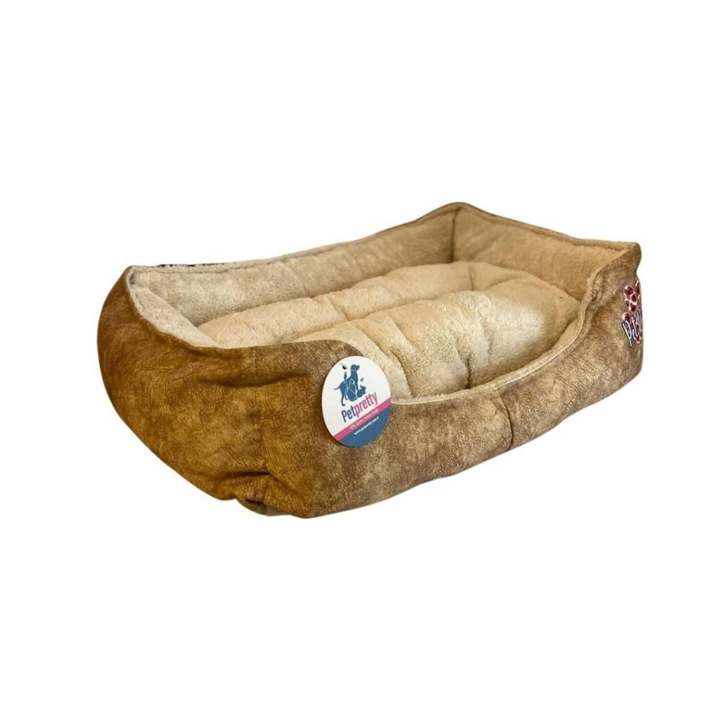 Pet Pretty Pofuduk Yatak Bej 60x45x15 Cm