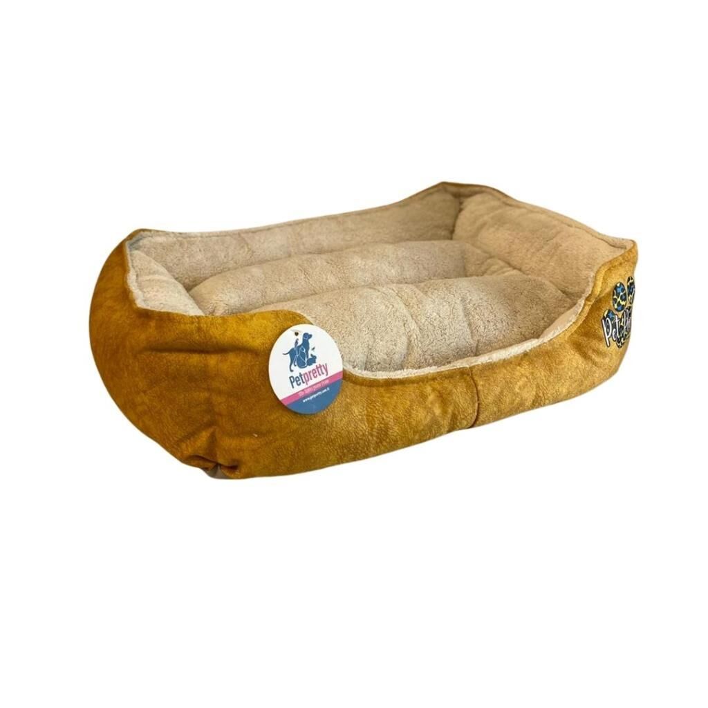 Pet Pretty Pofuduk Yatak Hardal 60x45x15 Cm