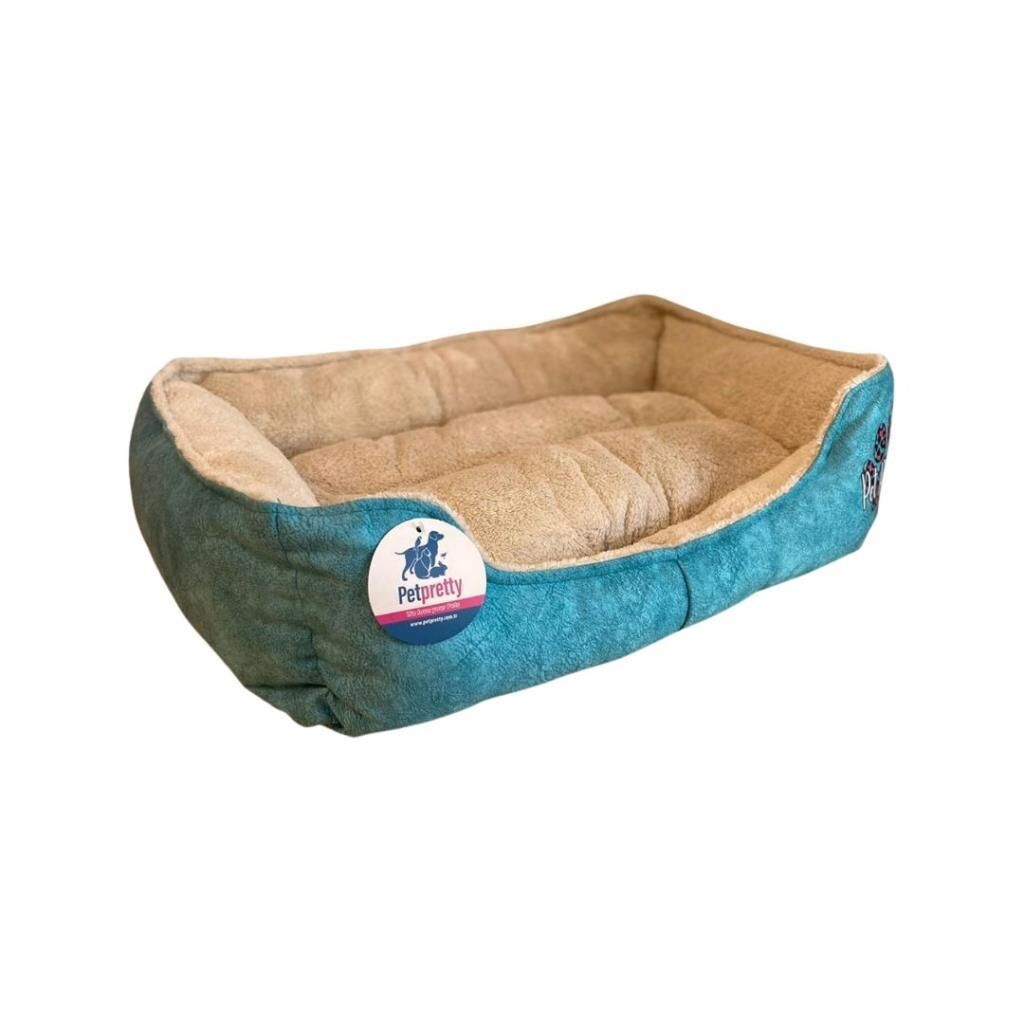 Pet Pretty Pofuduk Yatak Mavi 60x45x15 Cm