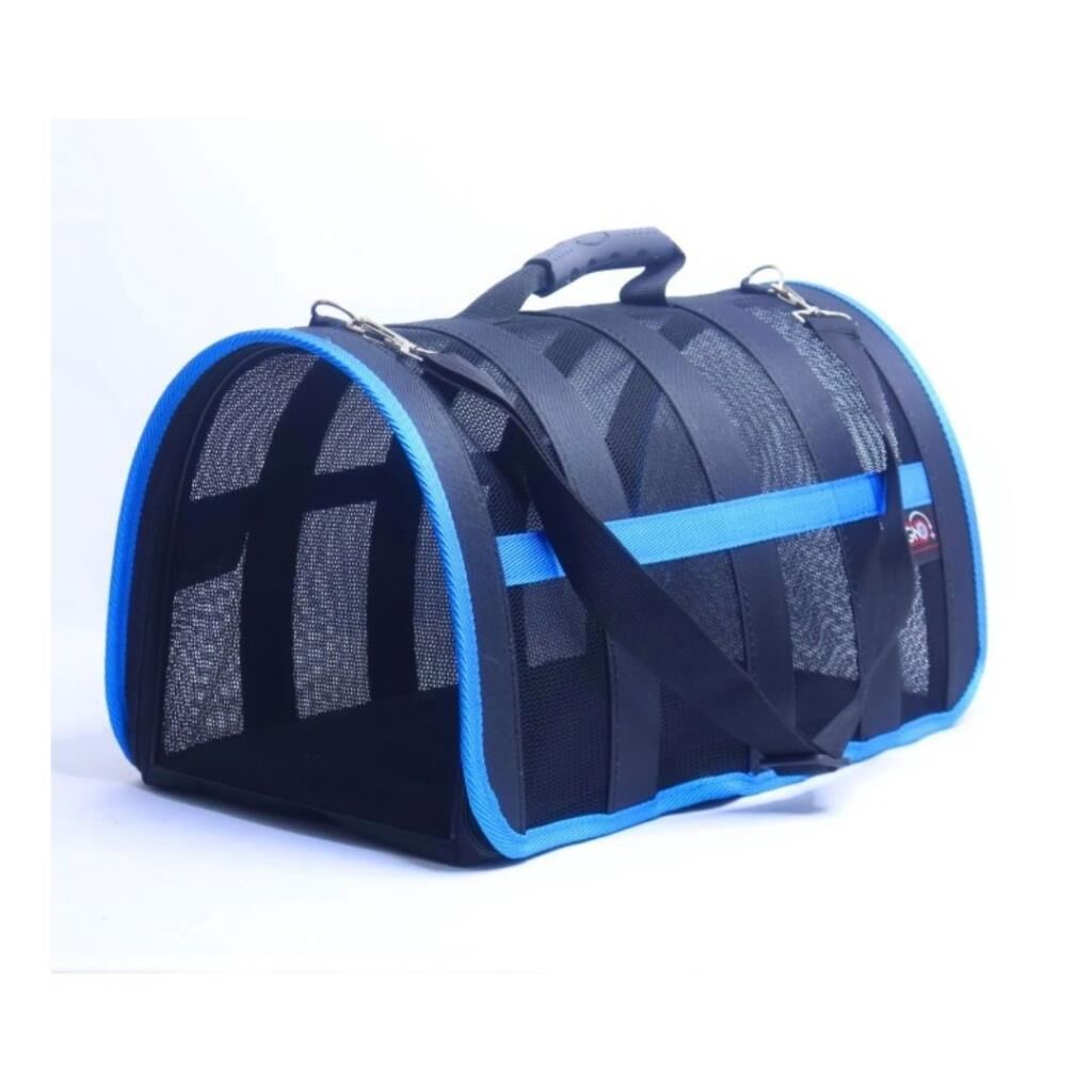MİGNO FLYBAG Astra Fileli Kedi Köpek Taşıma Çantası - Mavi