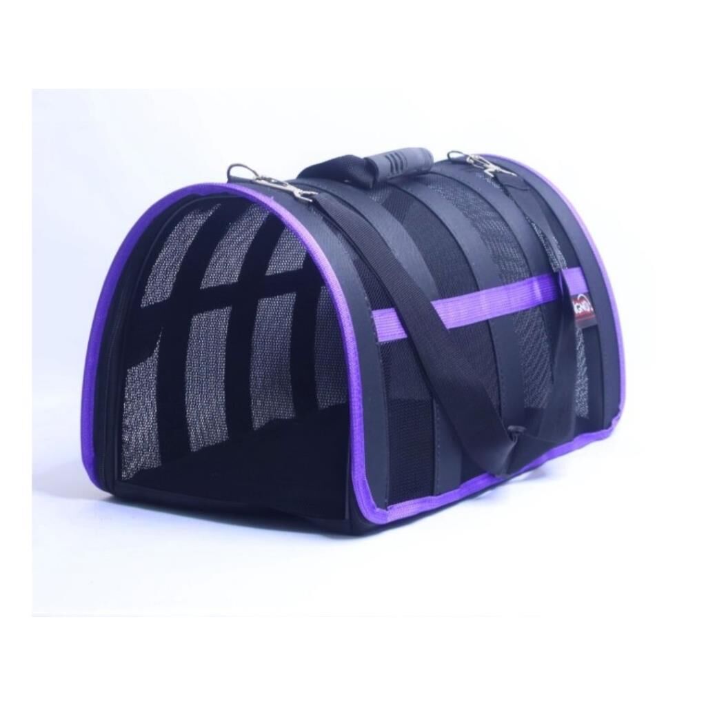 MİGNO FLYBAG Astra Fileli Kedi Köpek Taşıma Çantası - Mor