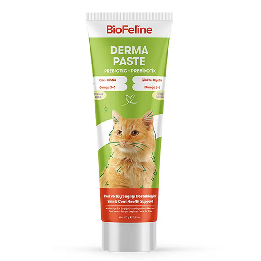 BioFeline Kediler için Biotinli Malt Macun 100gr