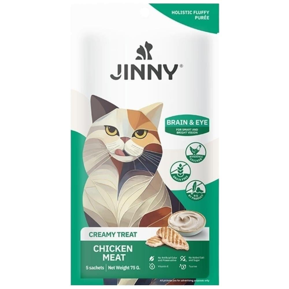 Jinny Creamy Tavuklu Kedi Sıvı Ödül Maması 5x15 gr