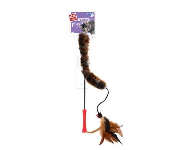 Gigwi 7014 Feather Teaser Kedi Oltası Kuyruklu Doğal Tüy