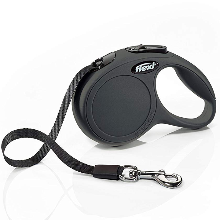 Flexi New Classic Şerit Otomatik Gezdirme Tasması Siyah [XSmall] 3m