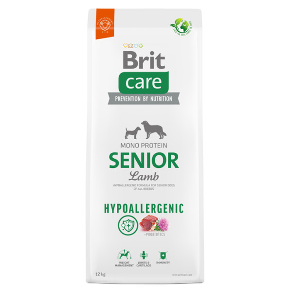 Brit Care Hypo-Allergenic Kuzu&Pirinçli Tüm Irklar İçin Yaşlı Köpek Maması 12KG