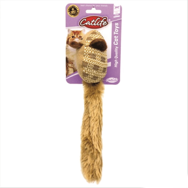 Catlife Uzun Peluş Kuyruklu Fare Kedi Oyuncağı