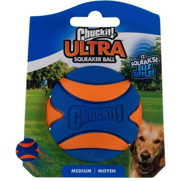 ChuckIt! Utra Squeaker Sesli Köpek Oyun Topu (Orta Boy)