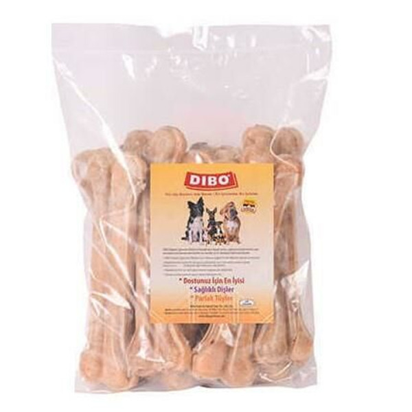 Dibo Natürel Press Kemik Köpek Ödülü 25'li 50-55 Gr 12 Cm