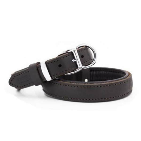 Doggie Yağlı Deri Boyun Tasması Yağlıkahve 2,5X37-45Cm