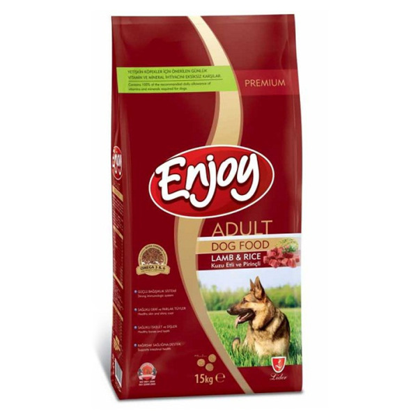 Enjoy Kuzulu Yetişkin Köpek Maması 15 Kg