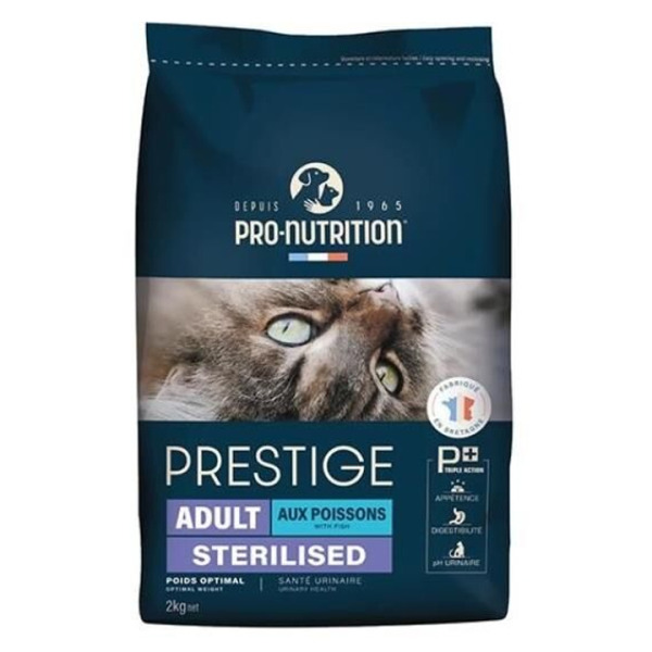 Pro Nutrition Prestige Somonlu ve Morina Balıklı Kısırlaştırılmış Yetişkin Kedi Maması 2 Kg