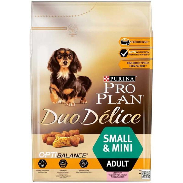 Pro Plan Duo Delice Somonlu Küçük Irk Yetişkin Köpek Maması 2,5kg