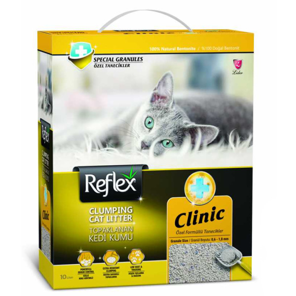 Reflex Klinik Özel Formüllü Topaklanan Kedi Kumu 10 Lt
