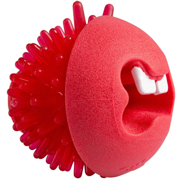Rogz Toyz Fred Traktatiebal Ödül Hazneli Köpek Oyun Topu Oyuncağı 6,4cm (Kırmızı)