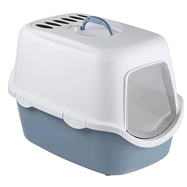 Stefanplast Cathy Filter Mavi Kapalı Kedi Tuvaleti 56x40x40 Cm