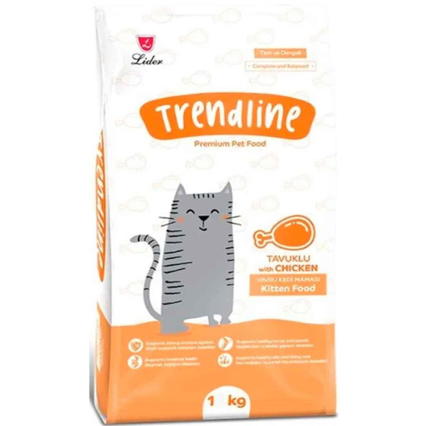Trendline Kitten Tavuklu Yavru Kedi Maması 1 Kg