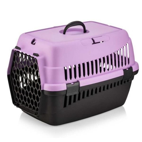 Şenyayla Kedi Köpek Plastik Taşıma Büyük Açık Mor